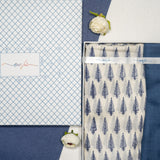 OMVAI Exclusive Hand Block Patterned Pashmina Wrap and Solid Pashmina Combo Gift Set in Pure wool (Set of 2 - For HIM and for HER)