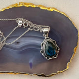 Prismatic Labtharorite Pendant