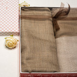 OMVAI Patterned Pashmina Wrap and Solid Pashmina Combo Gift Set in Pure wool (Set of 2 - For HIM and for HER)