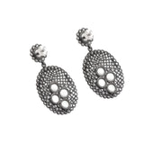 Magnificent Pearl and Topaz Silver Earrings