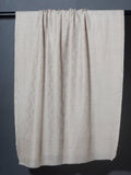 Jacquard Kashmiri Ornamental Weaving Toorma Pashmina Stole - Natural