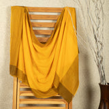 Zig Zag Patterned Pashmina - Yellow