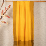 Zig Zag Patterned Pashmina - Yellow