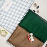 OMVAI Solid Pashmina Combo Gift Set in Pure Cashmere wool (Set of 2 - For HIM and for HER)