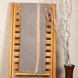 Striped Border Pashmina  - Beige