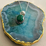 Radiant Malachite Pendant