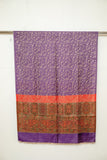 OMVAI Royal Jacquard with Intricate Kashmiri Border Modal Stole Lavender