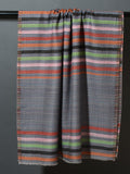 Dhaaridhaar Kashmiri Multi Striped  Patterned Pashmina Stole -Multi color Reversible