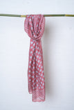 OMVAI Polka Beauty Silk Stole - Dusty Rose