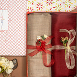 OMVAI Solid Pashmina Combo Gift Set in Pure Cashmere wool (Set of 2 - For HIM and for HER)