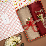 OMVAI Solid Pashmina Combo Gift Set in Pure Cashmere wool (Set of 2 - For HIM and for HER)