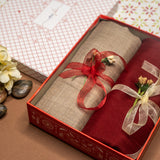 OMVAI Solid Pashmina Combo Gift Set in Pure Cashmere wool (Set of 2 - For HIM and for HER)