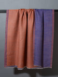 OMVAI  Rust Orange - Blue Reversible Pashmina