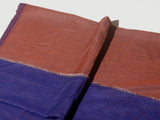 OMVAI  Rust Orange - Blue Reversible Pashmina