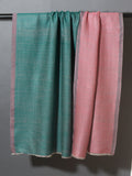 OMVAI Green -  Mauve Reversible Pashmina