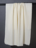 WHITE Solid Pashmina