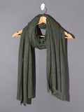 Solid Dyed Woolen Muffler - Green