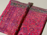 JAWARIA Charming Pink Kani Woven Shawl  with ZARI - Unisex