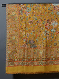 MAHREEN Alluring Ochre Yellow Kani Woven Shawl  with ZARI - Unisex