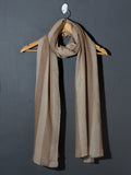 Kashmiri Box Checks Patterned Pashmina Stole - Beige