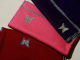 TITLI The Butterfly Ecstasy Hand Embroidered Stole - Pink passion