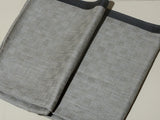 Chess Checks Patterned Pashmina Stole - Silver Grey Black