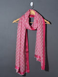 Chess Checks Patterned Pashmina Stole - Perfect Pink
