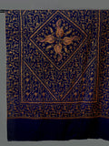 SWAYAM : Royal Blue Timeless Embroidered Shawl for UNISEX (M/F)