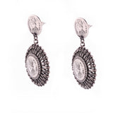 Victoria Empress Silver Drop Earrings