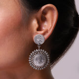 Victoria Empress Silver Drop Earrings