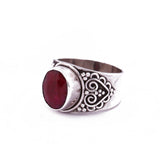 Stunning Ruby Encrusted Signet Ring