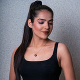 OMVAI : "HEART" Healing Pendant : Smoky Quartz