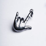 OMVAI : "I Love You" in Sign Language Pendant - Silver Plating
